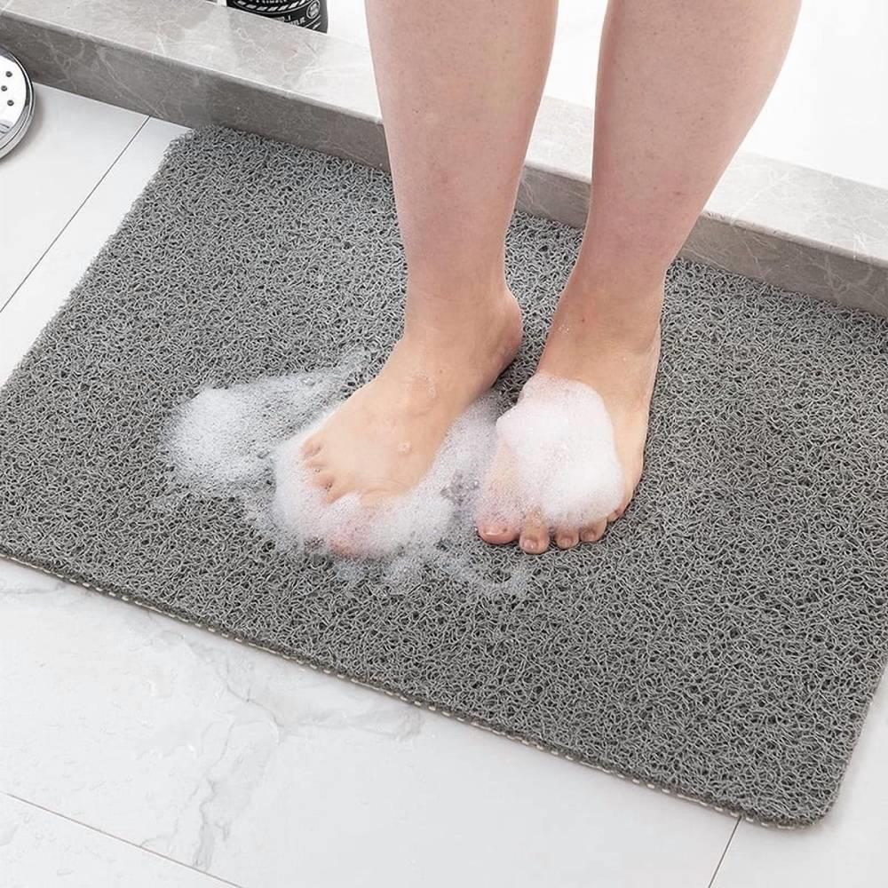 Non Slip Bathtub Mat, Anti Slip Shower Mat,PVC Loofah Shower Mat - 24x24 Inches