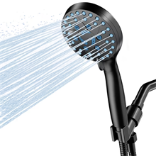 GPED High Pressure Shower Head, 5-Mode Handheld Shower Head, Anti-Clog Nozzles, Built-in Pause Mode