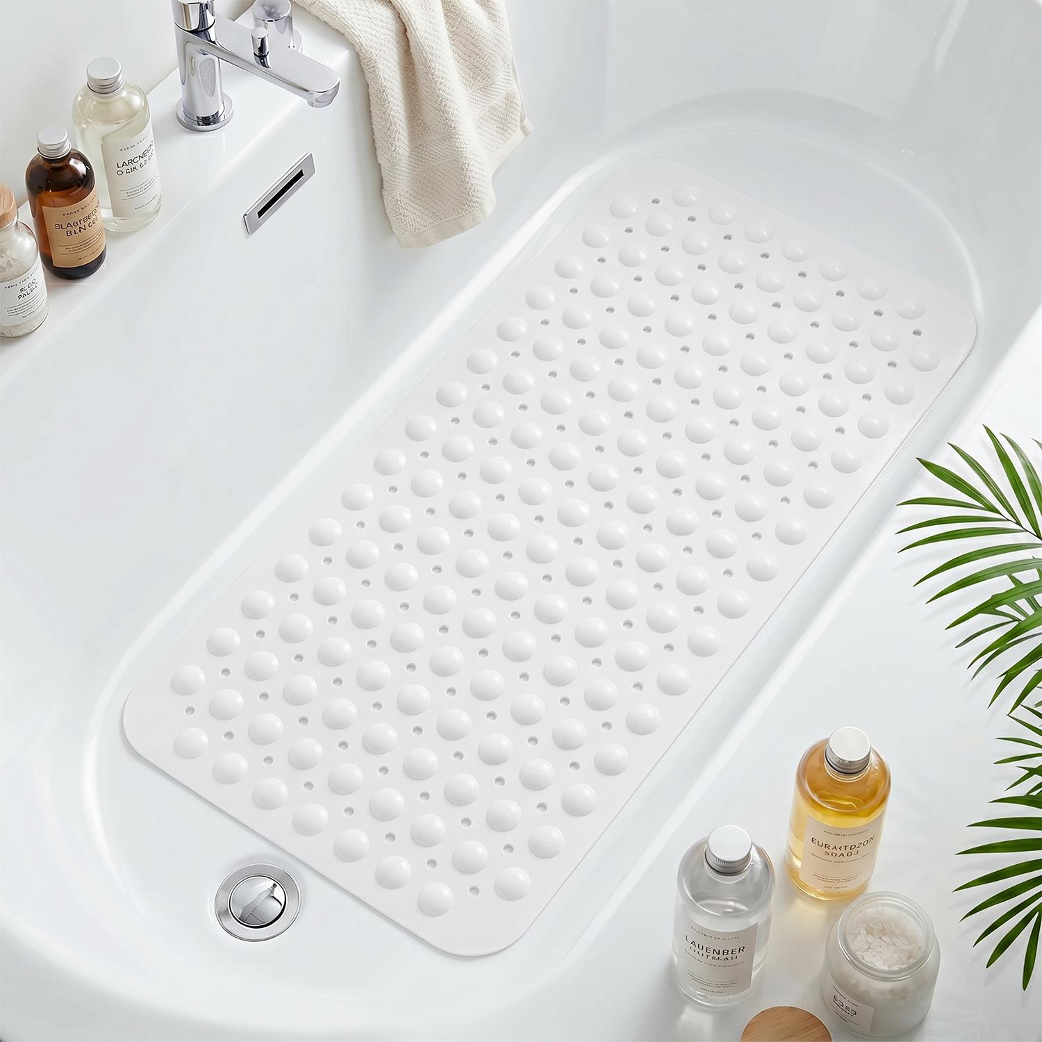 GPED Bathtub Mats for Shower Tub, Non Slip 27.6 x 15 Inch Bath Mat